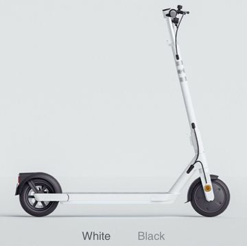 Blue micro deluxe scooter with LED wheels