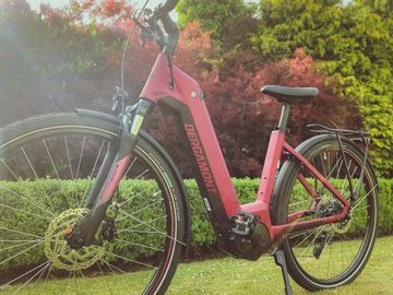 A Black electric bike available from UCD Bikes
